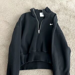 Nike cropped half zip